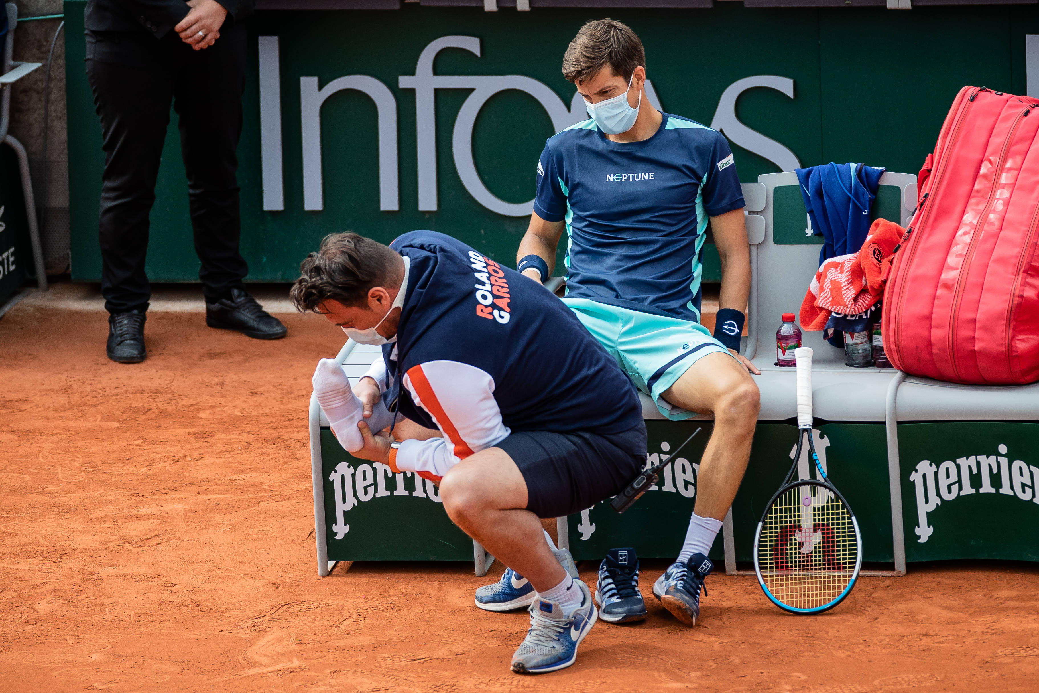 法国网球队绝杀日本网球队，西西帕斯关键制胜